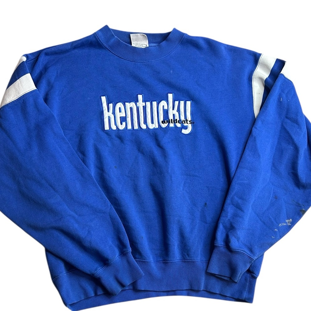 Vintage Kentucky Wildcats Sweatshirt Red Oak Sportswear Blue‎ Crewneck Size M